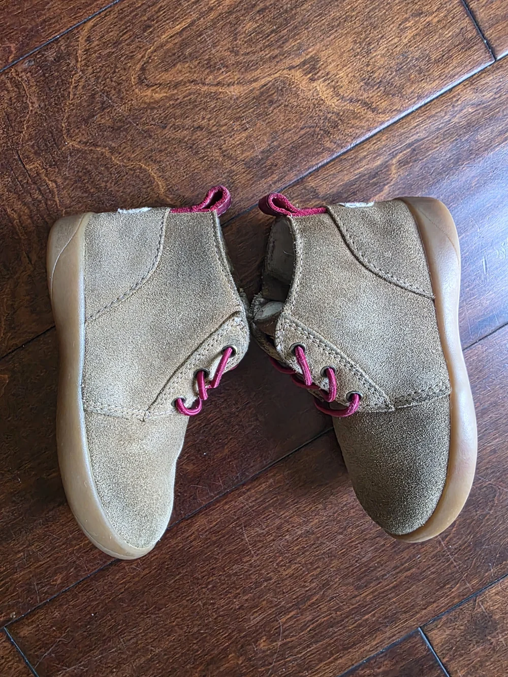 UGG Toddler Kristjan Chukka Suede Boots Tan Pink Size 7